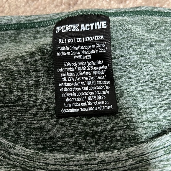 PINK active wear long sleeve crop - XL - Picture 2 of 3
